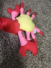 Vtg 1991 Good Stuff Crab Plush Colorful Red Pink Yellow