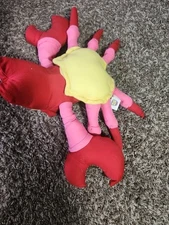 Vtg 1991 Good Stuff Crab  Plush  Colorful Red Pink Yellow