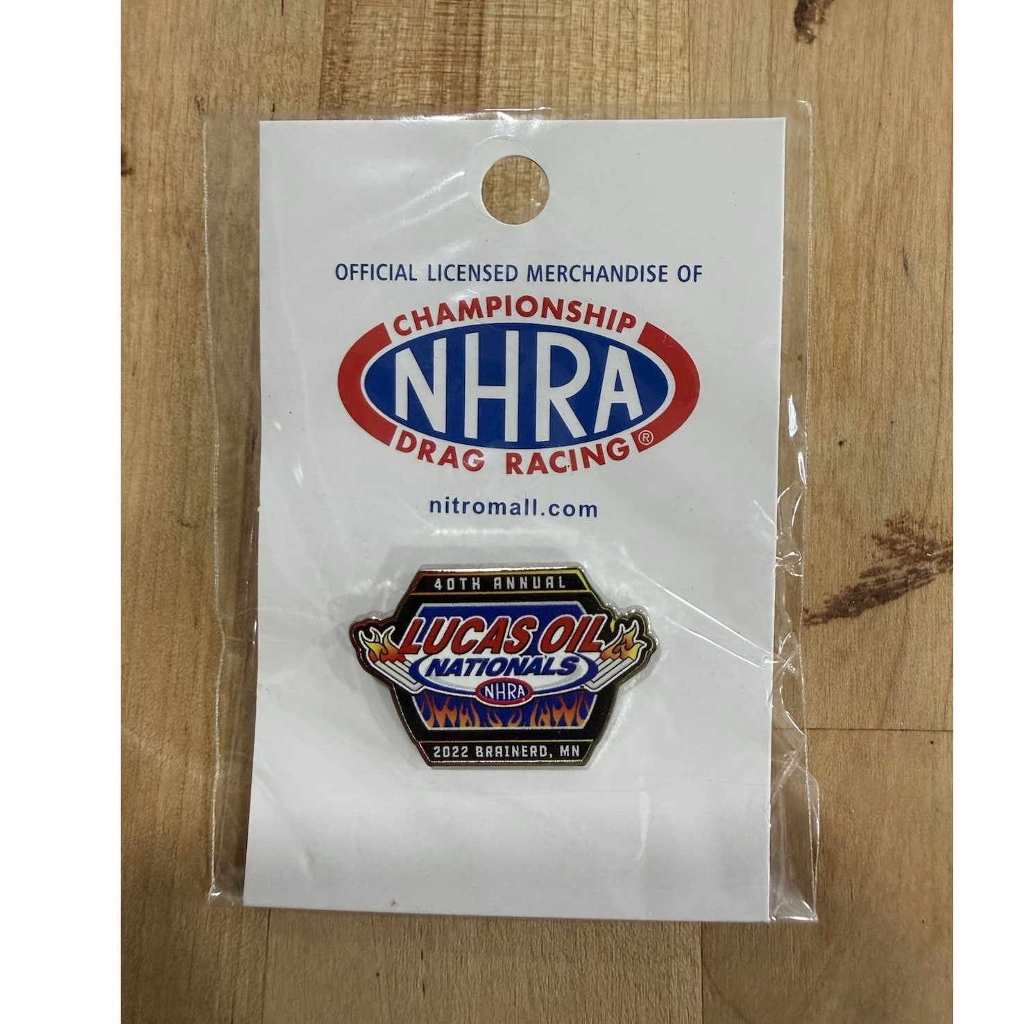 NHRA 40th Annual Lucas Oil Nationals 2022 Brainerd MN Multi-Color Racing Pin
