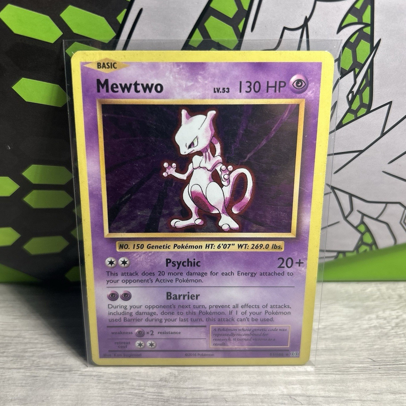 Mewtwo 51/108 evolutions Holo 2016 Pokemon Card TCG