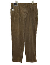 Polo Ralph Lauren Andrew Corduroy Pants Mens Sz 40 x 32 Brown Pleated Front NEW