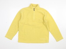 Maine New England Women's Yellow Fleece 1/2 Zip Pullover Sweatshirt Size 10