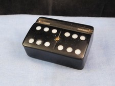 ANTIQUE ART DECO VINTAGE DOMINOE SIX DOMINOES SNUFF TOBACCO TRINKET BAKELITE BOX
