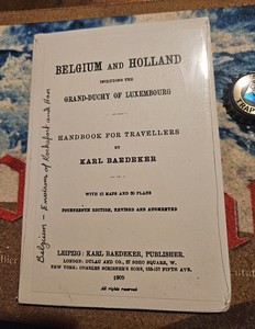 Baedeker's Belgium Map Of Rochefort & Environs 1905