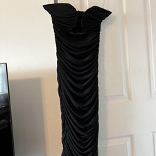 Fashion Nova Black Maxi Bodycon Dress XS