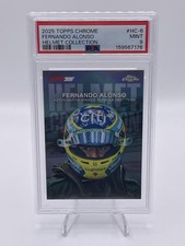 Topps Chrome 2025 F1 Helmet Collection Fernando Alonso #HC-6 PSA 9