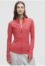 Lululemon Define Jacket Nulu Desert Red Size 2 EUC