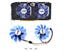 For HIS RX590 580 584 588 4GB/8GB IceQX2 OC Graphics Card Cooling Fan