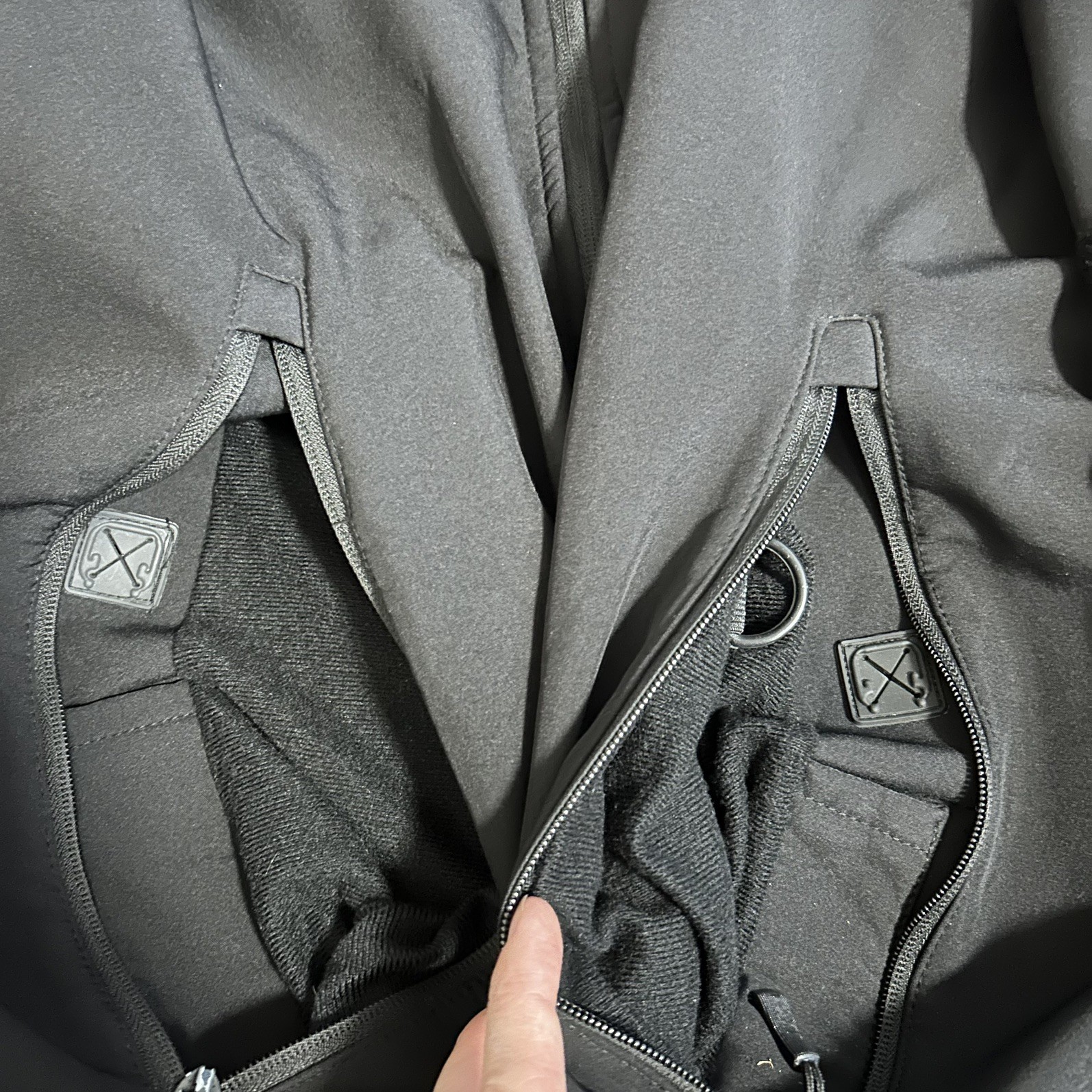 Men’s Softshell Jacket Black Windstopper Fleece L… - image 11