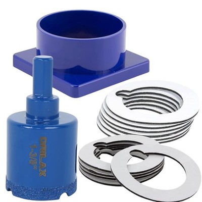 1-3/8 inch Diamond Hole Saw with Water Delivery System Guide for Quartz, Granite