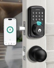 Keyless Entry Door Lock with Handle Set, Smart Door Lock with Fingerprint, 5 ...