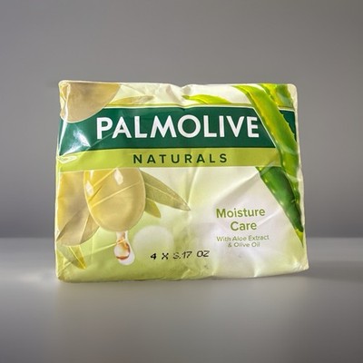 Palmolive Moisture Care Aloe & Olive Soap, 4 Bars x 90g Each new