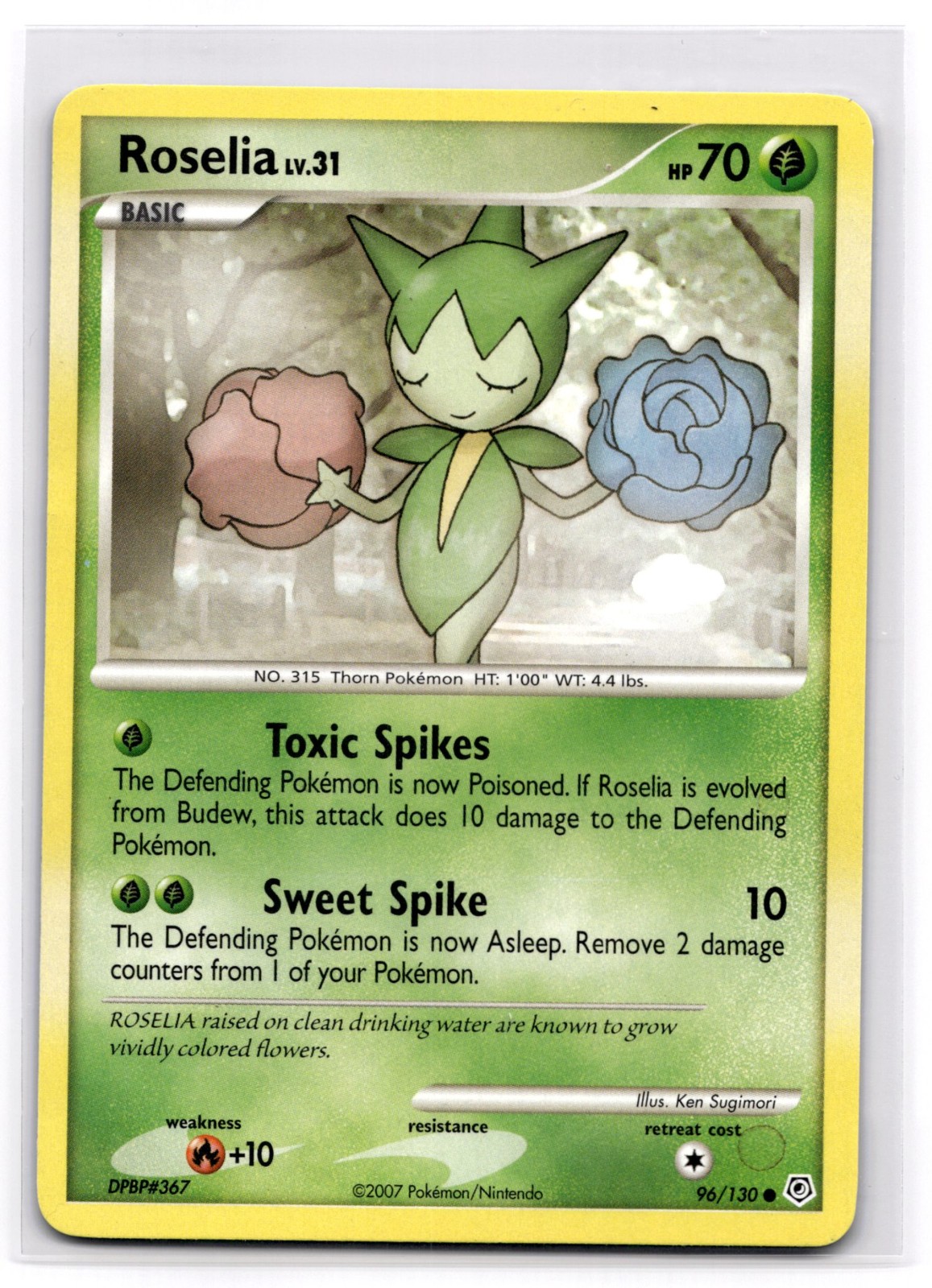 Roselia 96/130 - Pokemon Diamond and Pearl - LP