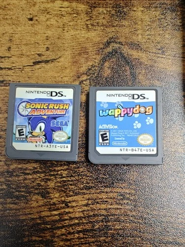 Nintendo DS Sonic Rush Adventure and Wappydog Games Cartridges only