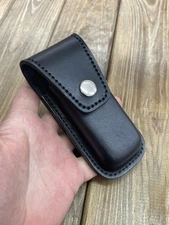 Black Leather Sheath , horizontal holster for Leatherman Super Tool 300