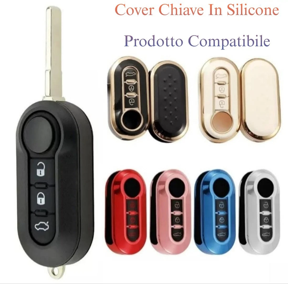 Cover In Silicone Per Telecomando Auto A 2 Pulsanti, Protettiva, Antigraffio, Morbida - 2