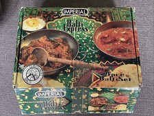 Imperial Balti Express Set 3 Black Iron Pans & Stainless Serving Dishes