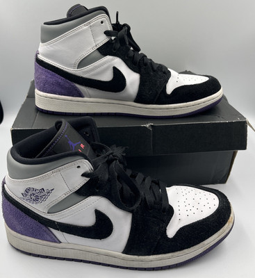 Nike Air Jordan 1 Mid SE Varsity Court Purple Men's Size 8.5 Suede