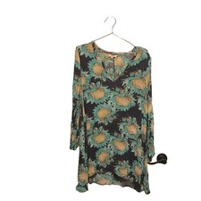 Umgee Floral Sunflower Swing Dress - Size Small