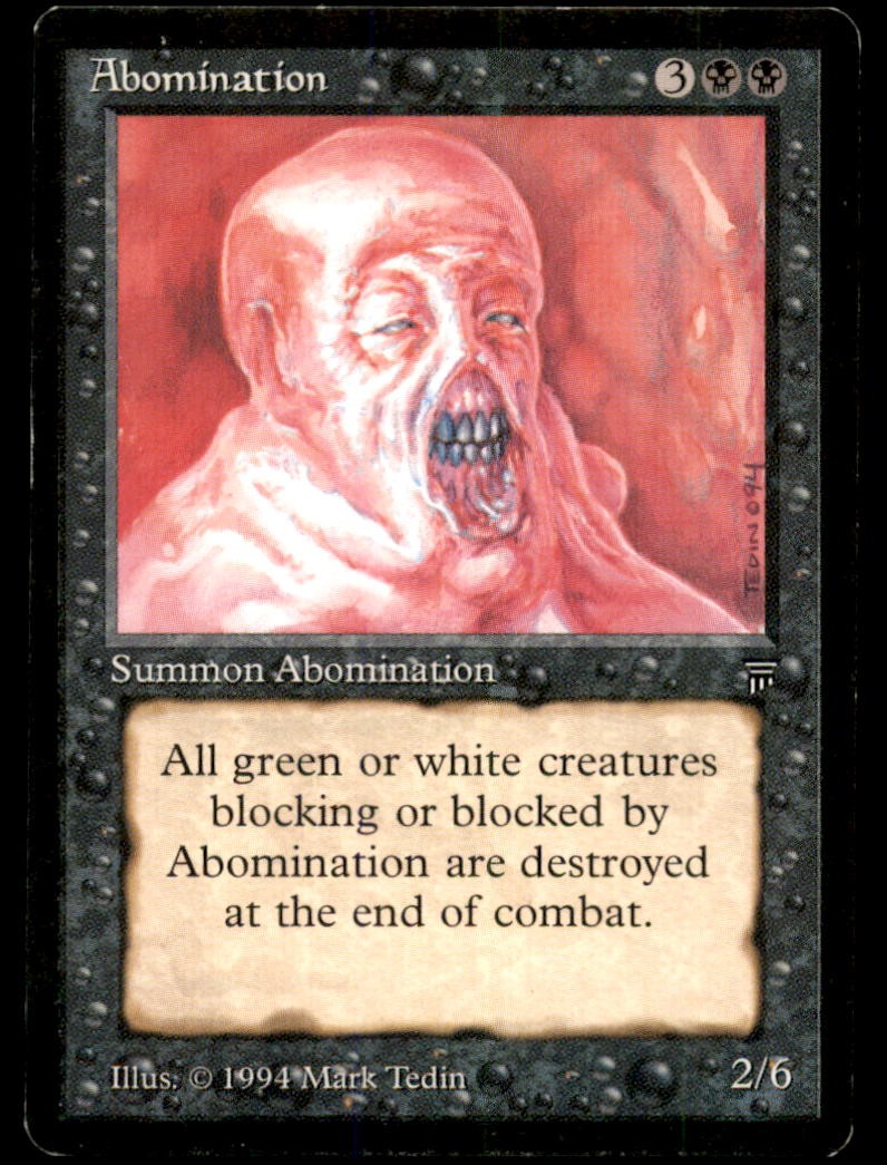 Abomination LP Light Play Legends MTG [6870]