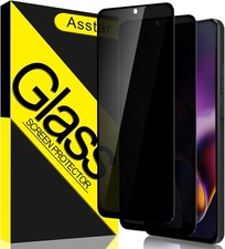 Asstar 2 Pack Privacy Screen Protector for Moto G Stylus 5G 2024, 9H Hardness