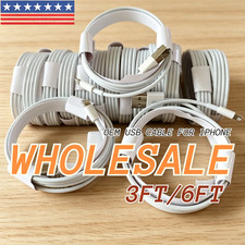 USB Car Phone Charger Cable For iPhone 6 8 X XR XS 11 12 13 14 Wall Charging Lot