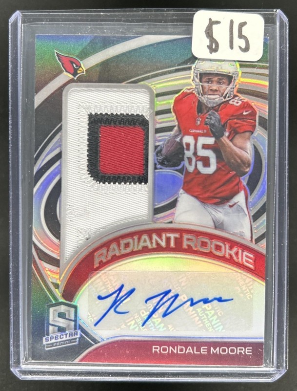 2021 Panini Spectra Rondale Moore Radiant Rookie Patch Signatures Auto RC #/99