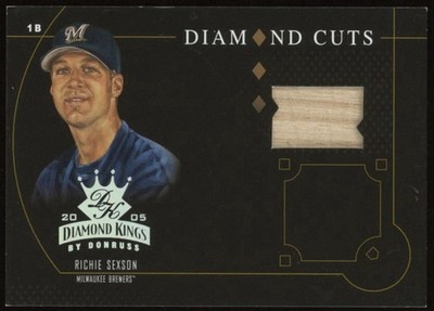 Richie Sexson 2005 Donruss Diamond Kings Cuts /200 Jersey #DC-39 Milwaukee