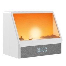Sunrise Alarm Clock, White Noise Machine Lamp, Wake Up Light with 12 Sounds,