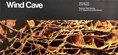 Vintage 1983 WIND CAVE NP - SD   NATIONAL PARK SERVICE UNIGRID BROCHURE/MAP  New