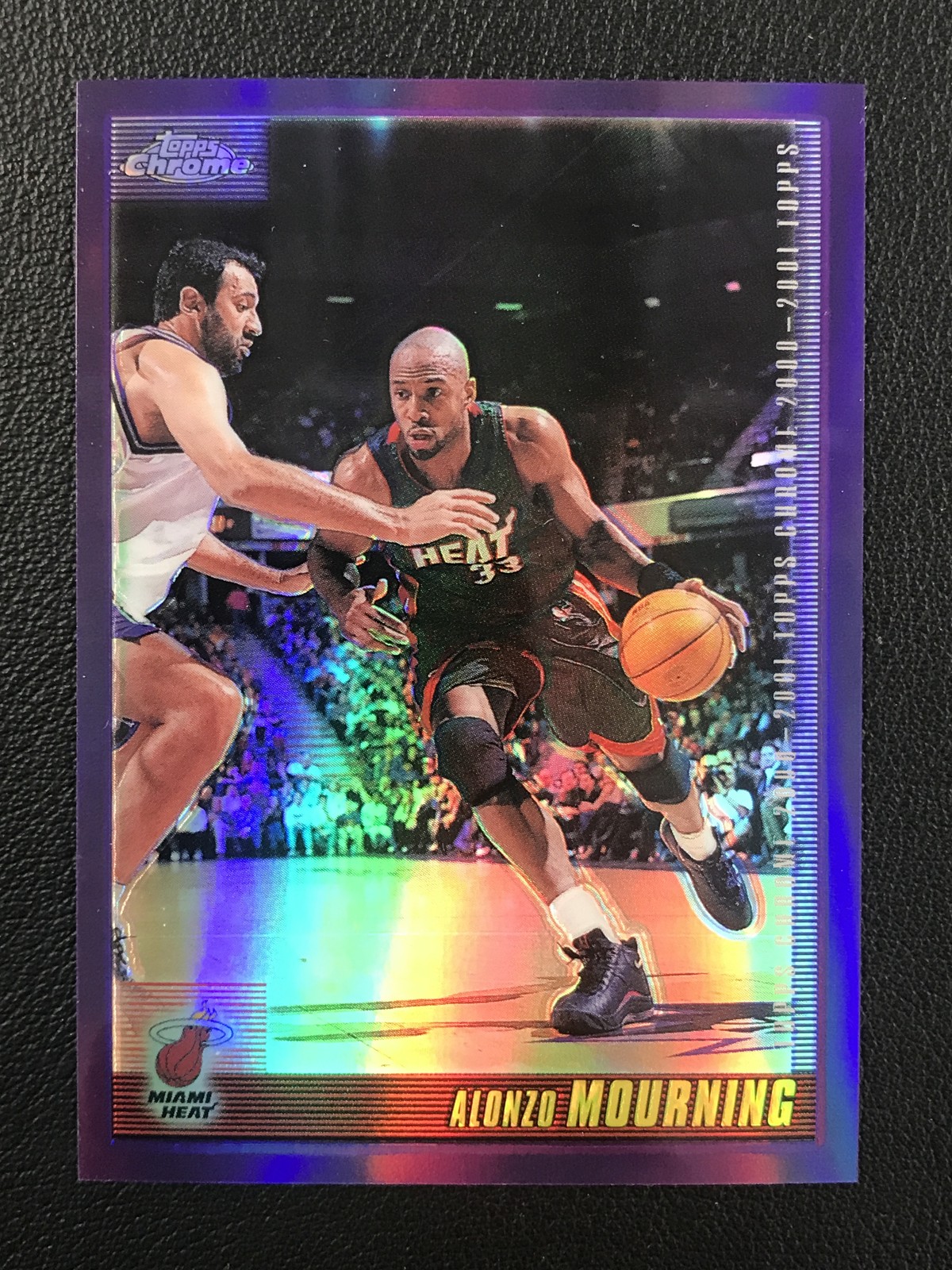 2000-01 Topps Chrome #67 Alonzo Mourning Refractors Miami Heat