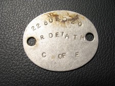 WW2 dog tag - Ex Forgotten Army Dog Tag Project - Detath R 22804520 (#17)