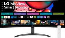 LG - 34SR60QC WQHD 100Hz 5ms Smart Monitor 34" w/ HDR10 HDMI, USB-A NEW SEALED