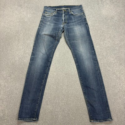 Carhartt Jeans Erwachsene 27x32 blau Carpenter Distressed Arbeitskleidung Hose WIP Herren*