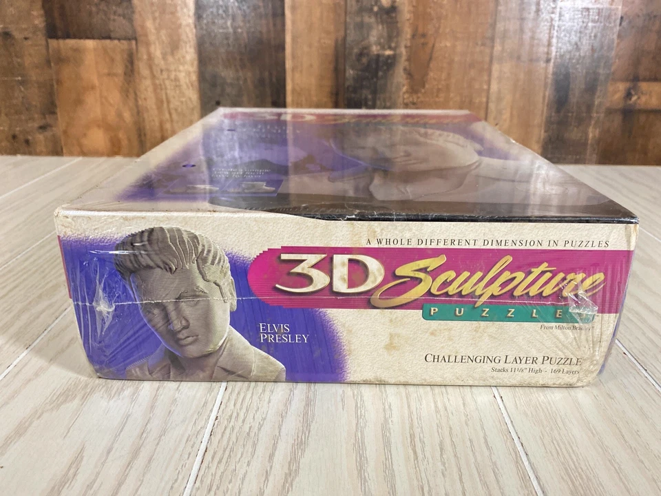 Rompecabezas de capa de escultura 3D Elvis Presley 1998 de colección - nuevo sellado (la caja tiene zorro) Foto 4 de 4