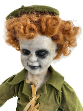 Vintage Creepy Doll Erin The Zombie Ghost Girl Horror Decor Gothic Haunted Prop