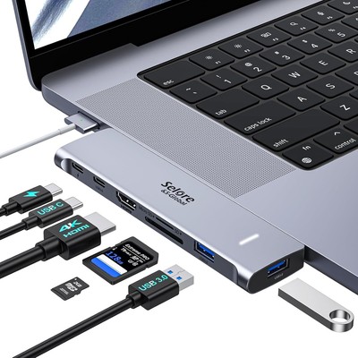 USB C Adapter HDMI Hub for MacBook Pro Air M1 M2 M3 2024 2023 2022 13''15''16''