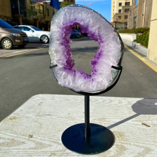 5.29LB Hand cut specimens of natural amethyst cave crystalline quartz crystals - Picture 4 of 15