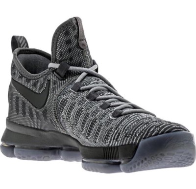 Nike Zoom KD 9 Fairmount Cool Grey Wolf Black Basketball Shoes