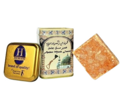 Hemani Amber Musk Jamid Original Perfume Solid Fragrance arabic 25G مسك عمبر