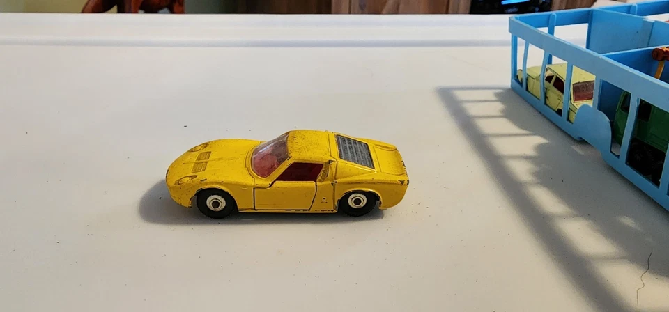 LAMBORGHINI MIURA сделано в Англии lesley редкая винтажная коллекционная игрушечная машина  - Изображение 2 из 4