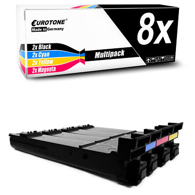 8x Cartridge for Konica Minolta Magicolor 5670-DTH 5550-DTH 5550-DTHF