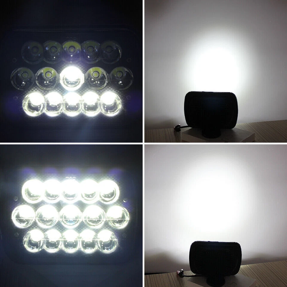 Faro LED de haz alto/bajo DOT para Dodge B150 B250 B350 1988-1993 H4 7x6" 5x7"" Foto 2 de 4