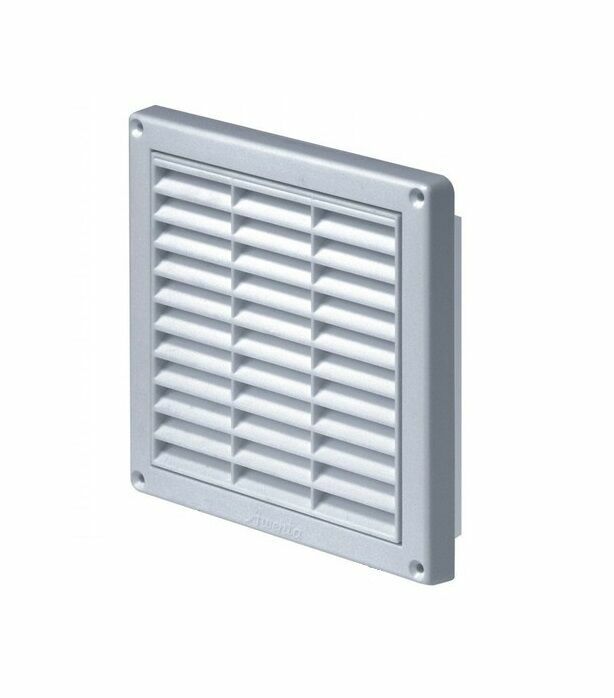 Griglia Di Ventilazione Quadrata Incassabile 10cm Con Zanzariera In ABS Colore Bianco 17x17x1cm EDM - Foto 13