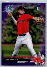 Cole Brannen 2017 Bowman Draft Chrome Purple Refractor RC Rookie 111/250