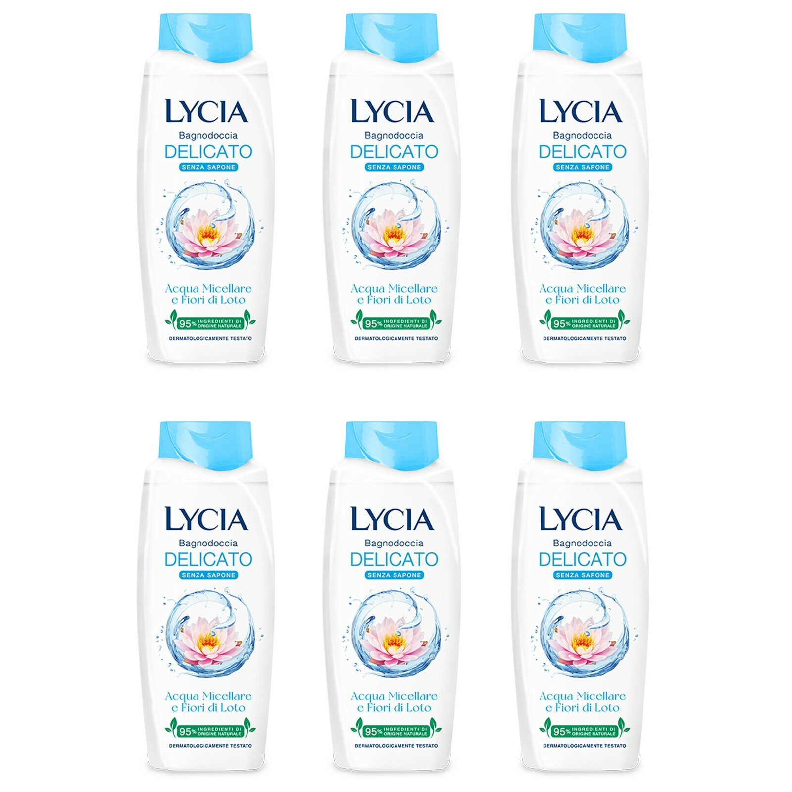 Lycia Bagnodoccia Delicato con Acqua Micellare e Fiori di Loto 750ml - Lycia - Immagine 2