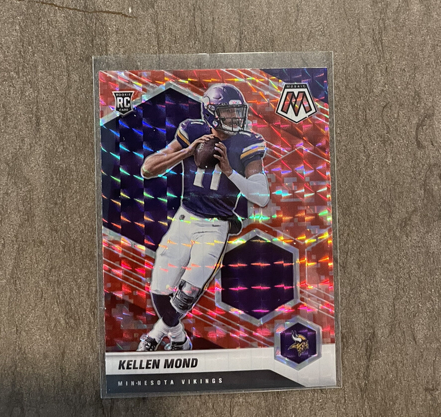 Kellen Mond fanatics exclusive red camo prizm mosaic 2021 Vikings 321 Rookie RC