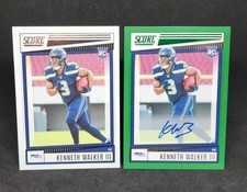 2022 Panini Score Kenneth Walker III Green Signatures Autograph Rookie Card Lot
