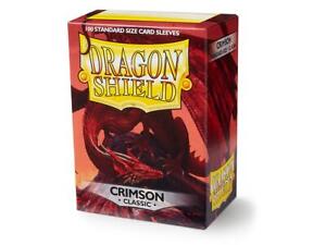 Classic Crimson 100 ct Dragon Shield Sleeves Standard Size SHIPS FREE 10% OFF 2+