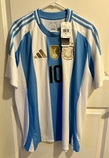 Messi Adidas FIFA World Cup Champions 2022 Argentina Mens XL Soccer Jersey NWT